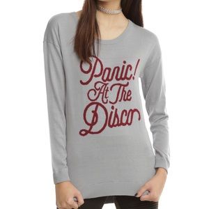 Panic! at the Disco Intarsia Gray Sweater